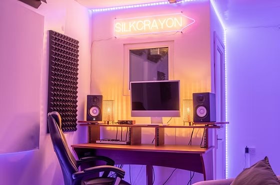 Silkcrayon Studios mixing desk